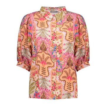 Geisha blouse  pink, cherry red 63192-20