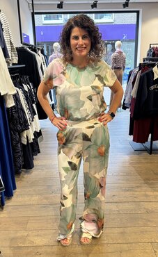 K-design Jumpsuit met bloemen design C112