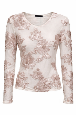 One Two Luxzuz Florana T-Shirt White Sand