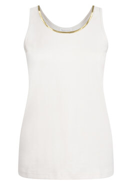 Tramontana Singlet Lurex Tape  Stone