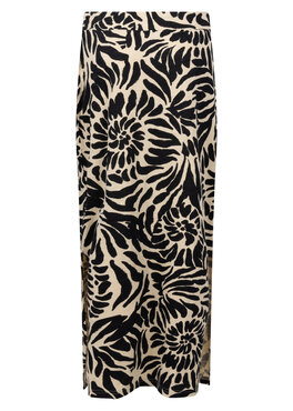 Tramontana Maxi Skirt Safari Bloom  PrintBlack&Pebble