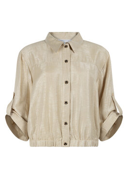 Tramontana Shimmer Roll-Up Sleeve Jacket  Pebble