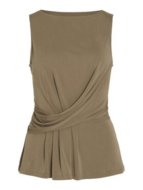 Vila vimodala boat neck s/l top/vol/bfs Cub