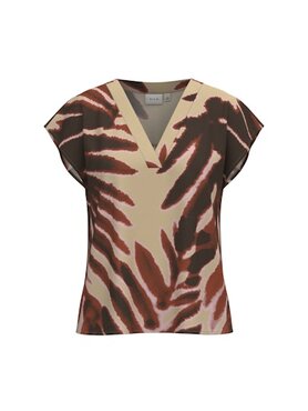 Vila vialinia  era v-neck s/s top/1 Slate Black MULTI COLOR