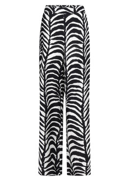 Tramontana Wide-Leg Trousers Palm Eclipse  PrintBlacks