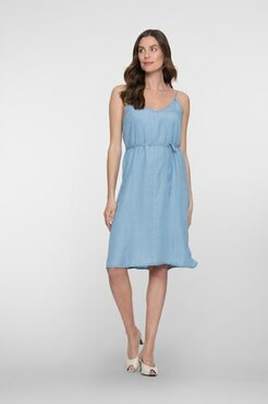 Geisha Dress spaghetti  light blue 67390-21