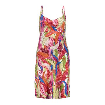 Geisha Dress spaghetti jersey AOP  orange/pink 67420-60 NOA