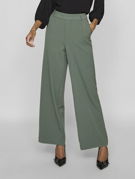 Vila vivarone hw wide pant - noos Duck green