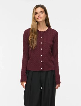 Vila vikerry cable l/s knit cardigan-noos Port Royale