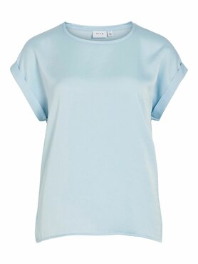 Vila viellette s/s satin top - noos Nantucket Breeze