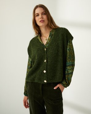 Paz Torras Vest Green I26963