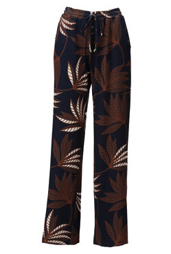 K-Design Broek met botanische print D308-P154