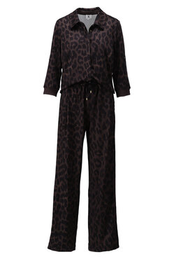 K-Design Jumpsuit met luipaardprint D321-P161
