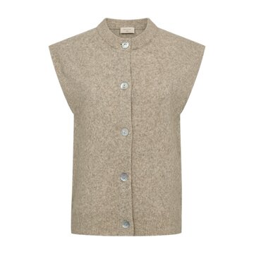 Freequent fqalpa-vest Silver Mink Melange