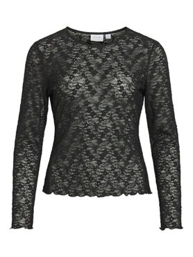 Vila vifay o-neck l/s top - noos Black Beauty