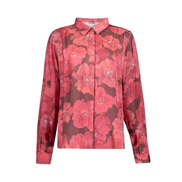 Geisha blouse brown/red 63655-20 brown/red