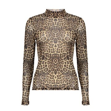 Geisha Top mesh turtle leopard sand/black 62582-14