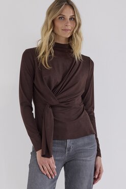 Tramontana Wrap Detailed Top Chocolate