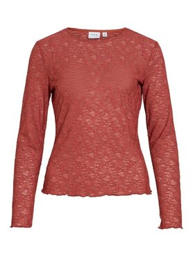 Vila vifay o-neck l/s top - noos Marsala