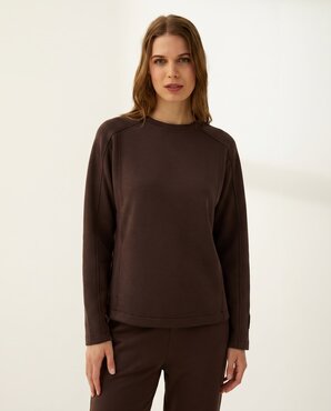 Paz Torras Sweater Dark Brown I26862