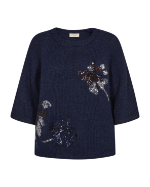 Freequent fqgrskrela-pullover Navy Blazer Melange w. Silver