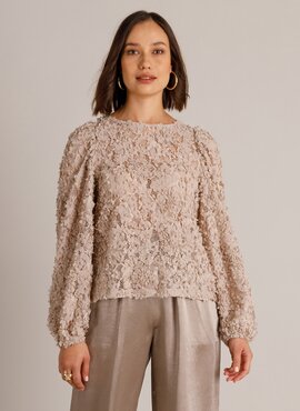 Yest Willa Tops Light Taupe