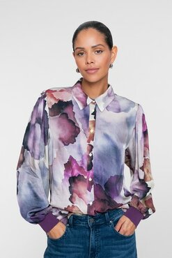 Geisha blouse ecru/purple 63906-20 ecru/purple