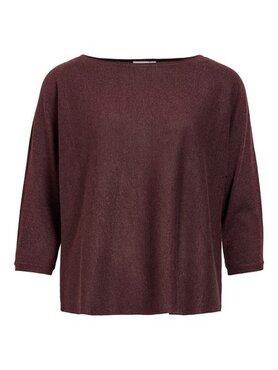 Vila vimalu boatneck 3/4 glitter knit top Port Royale