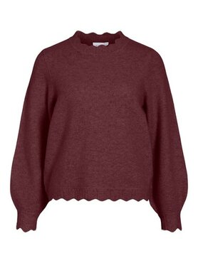 Vila vinikolina o-neck l/s glitter knit top Port Royale