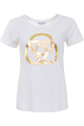 Maicazz Yssa t-shirt offwhite gold