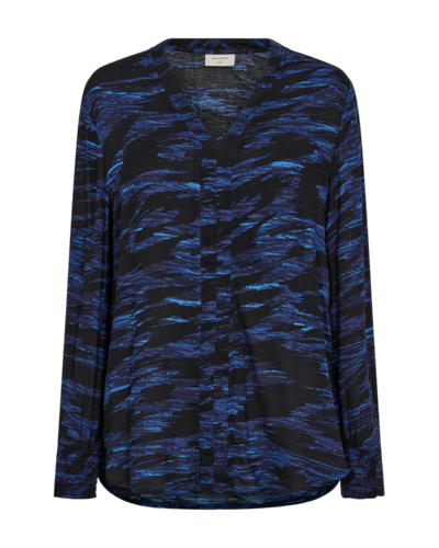 Freequent fqadney-blouse Twilight Blue w. Black