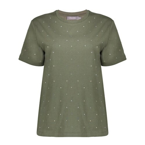 Geisha T-shirt oil stones green