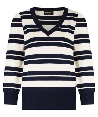 Lady Day Alina Stripe Blue/Champagne