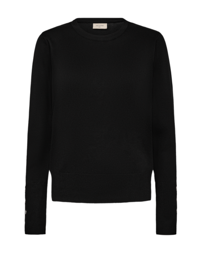 Freequent fqkatie-pullover ronde hals Black