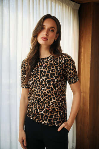 Lady Day Sage Leopard print