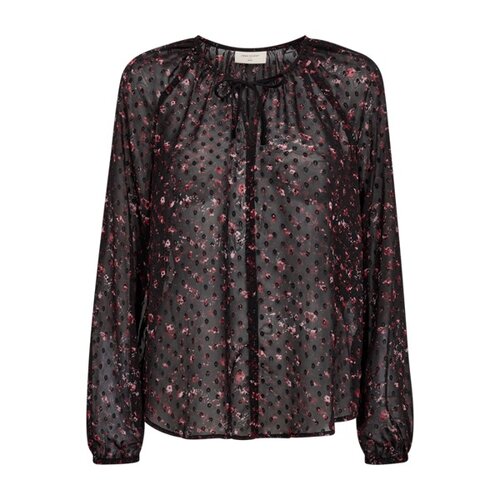Freequent fqsanda-blouse Black w. Port Royale