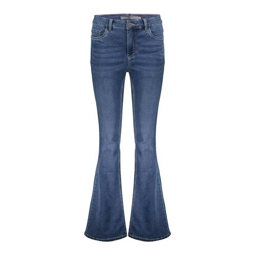 Geisha Jeans flair dark blue denim