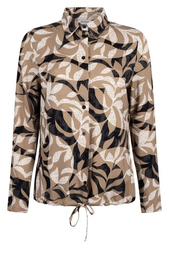 Zoso 255Patty Printed blouse camel