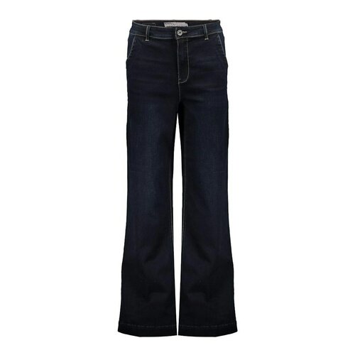 Geisha Jeans wide dark blue black denim