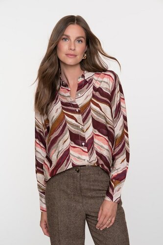 Geisha Blouse port/pink