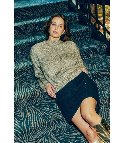 Freequent fqlaglit-pullover Moonbeam w Multi Col Metallic