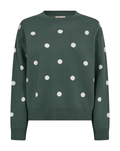 Freequent fqflow-pullover Dark Forest w. Star Off-White